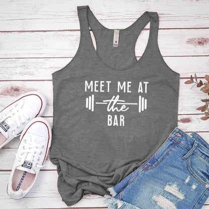 "Meet Me at the Bar" Women's Racerback Workout Tank