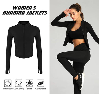 Slim Fit Yoga Crop Jacket