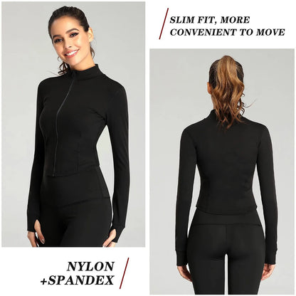 Slim Fit Yoga Crop Jacket