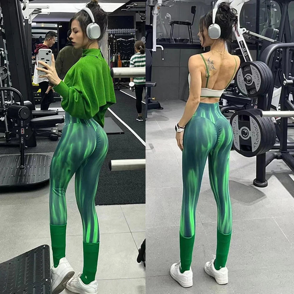 Aurora Gradient Yoga Leggings