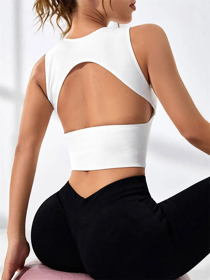 Women's Backless Crop Tank Top