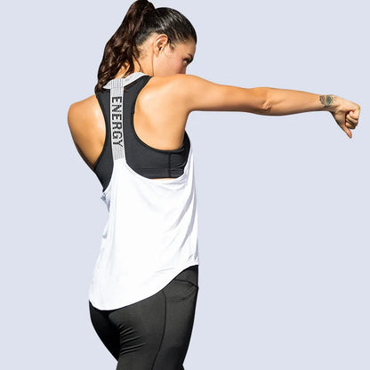 Black Sleeveless Yoga Top