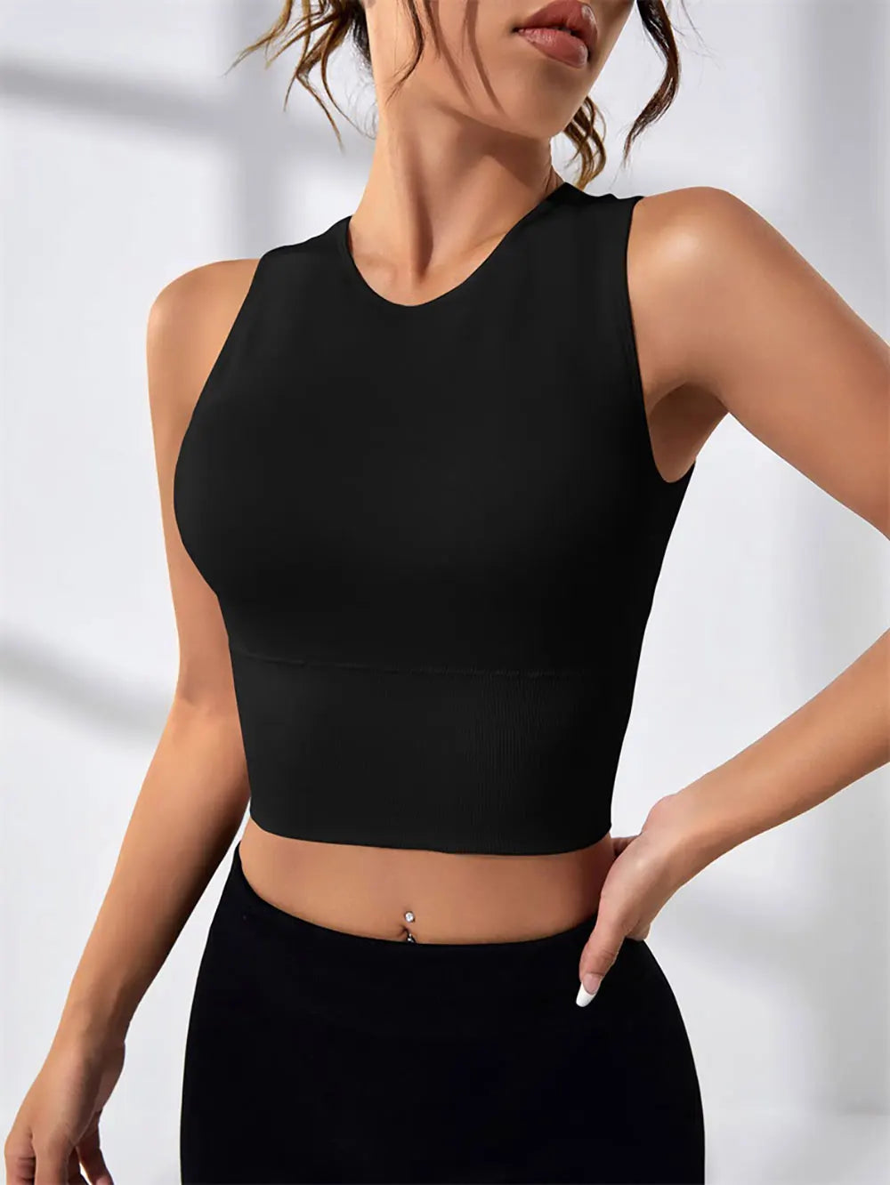 Women's Backless Crop Tank Top