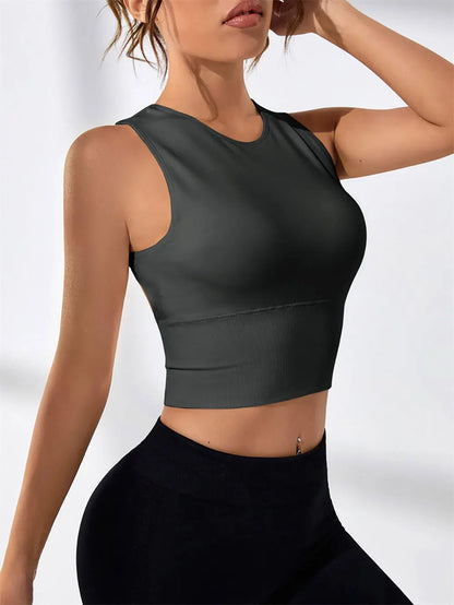 Women's Backless Crop Tank Top