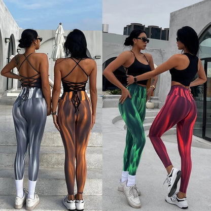 Aurora Gradient Yoga Leggings